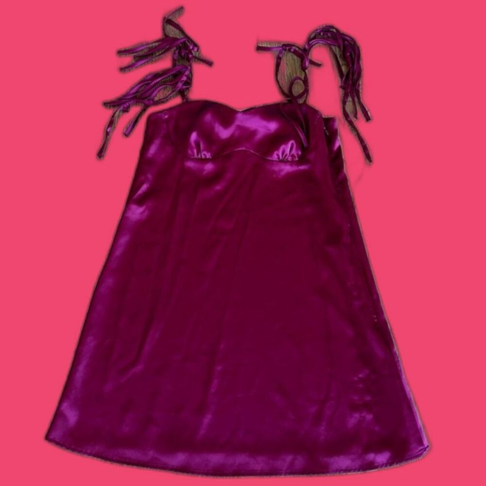 Burgundy Satin Slip Dress| Graduation Dress| Wedding Guest Dress